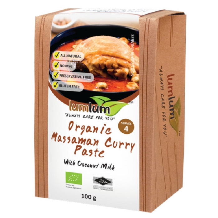 Lum Lum Organic Curry Paste - Massaman - 100g