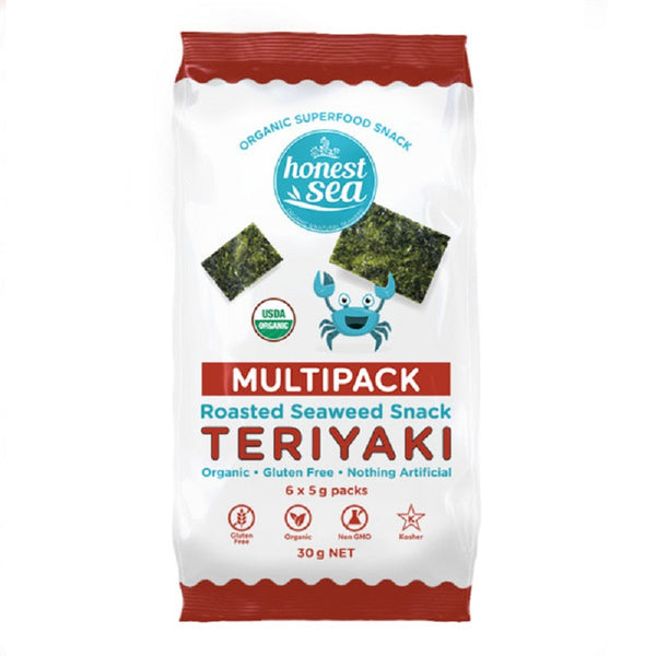 Honest Sea Seaweed - Teriyaki Multipack 6x5g - L'Organic