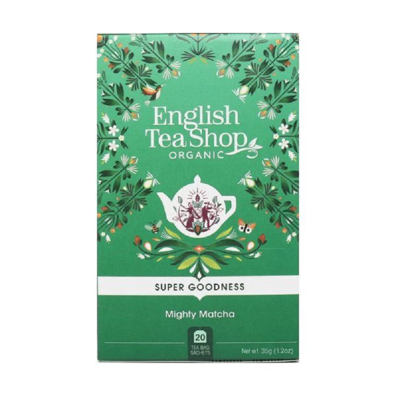 English Tea Shop 20 Organic Super Goodness Mighty Matcha Teabags - L'Organic