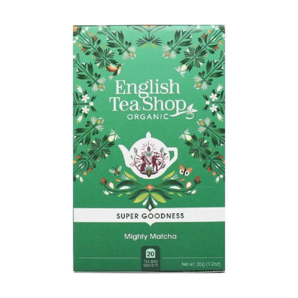 English Tea Shop 20 Organic Super Goodness Mighty Matcha Teabags - L'Organic