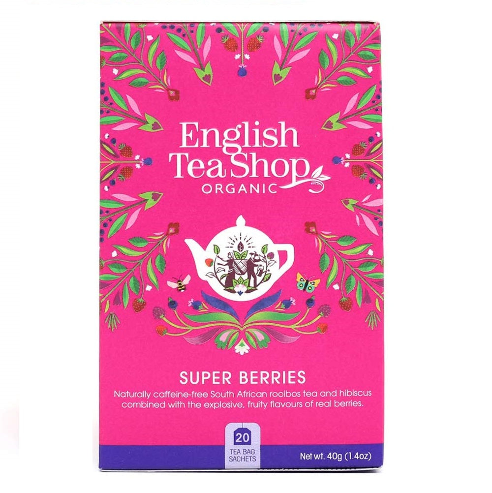 English Tea Shop 20 Organic Superberries Teabags - L'Organic