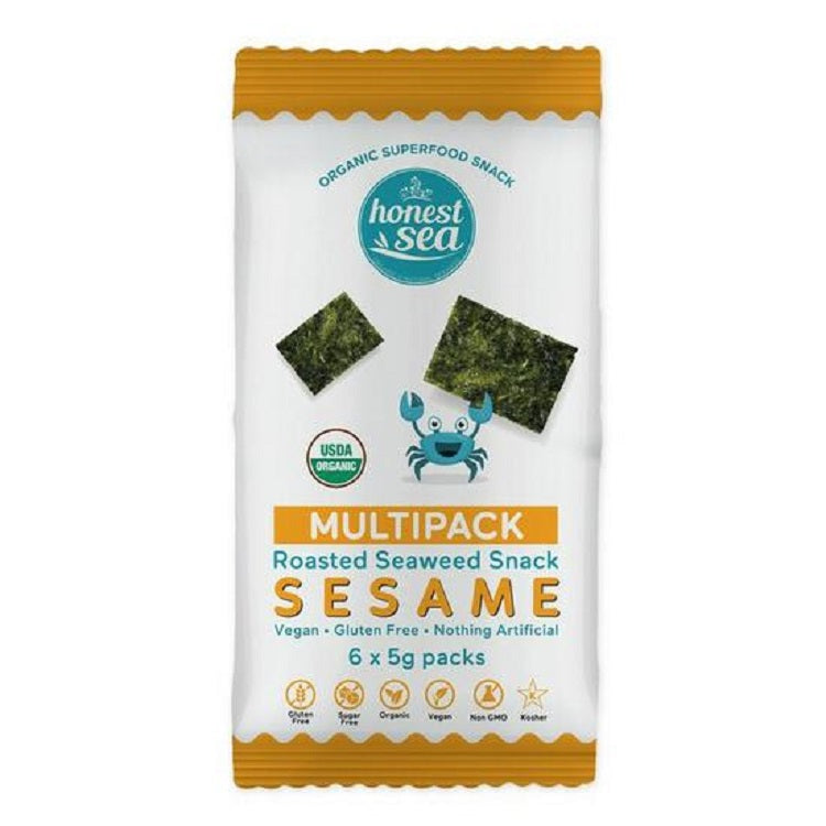 Honest Sea Sesame Seaweed Multipack 5g x6 - L'Organic