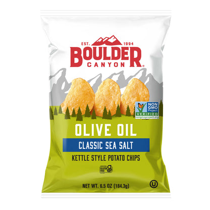Boulder Canyon Olive Oil Classic Sea Salt Kettle Potato Chips - 142g