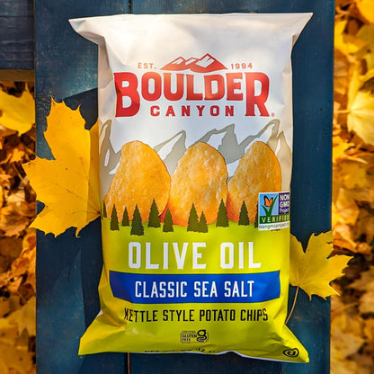 Boulder Canyon Olive Oil Classic Sea Salt Kettle Potato Chips - 142g