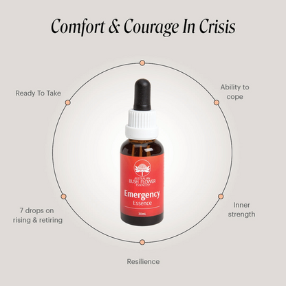 Australian Bush Flower Essences Essence Drops - Emergency - 30ml