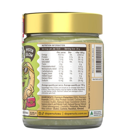 Dope Nutz Peanut Butter Pistachio Delight - 325g