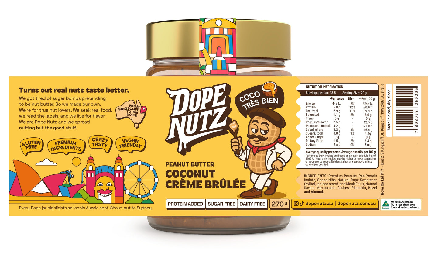 Dope Nutz Peanut Butter Coconut Creme Brulee - 325g