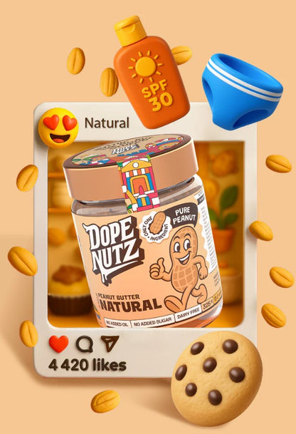 Dope Nutz Peanut Butter Natural - 325g