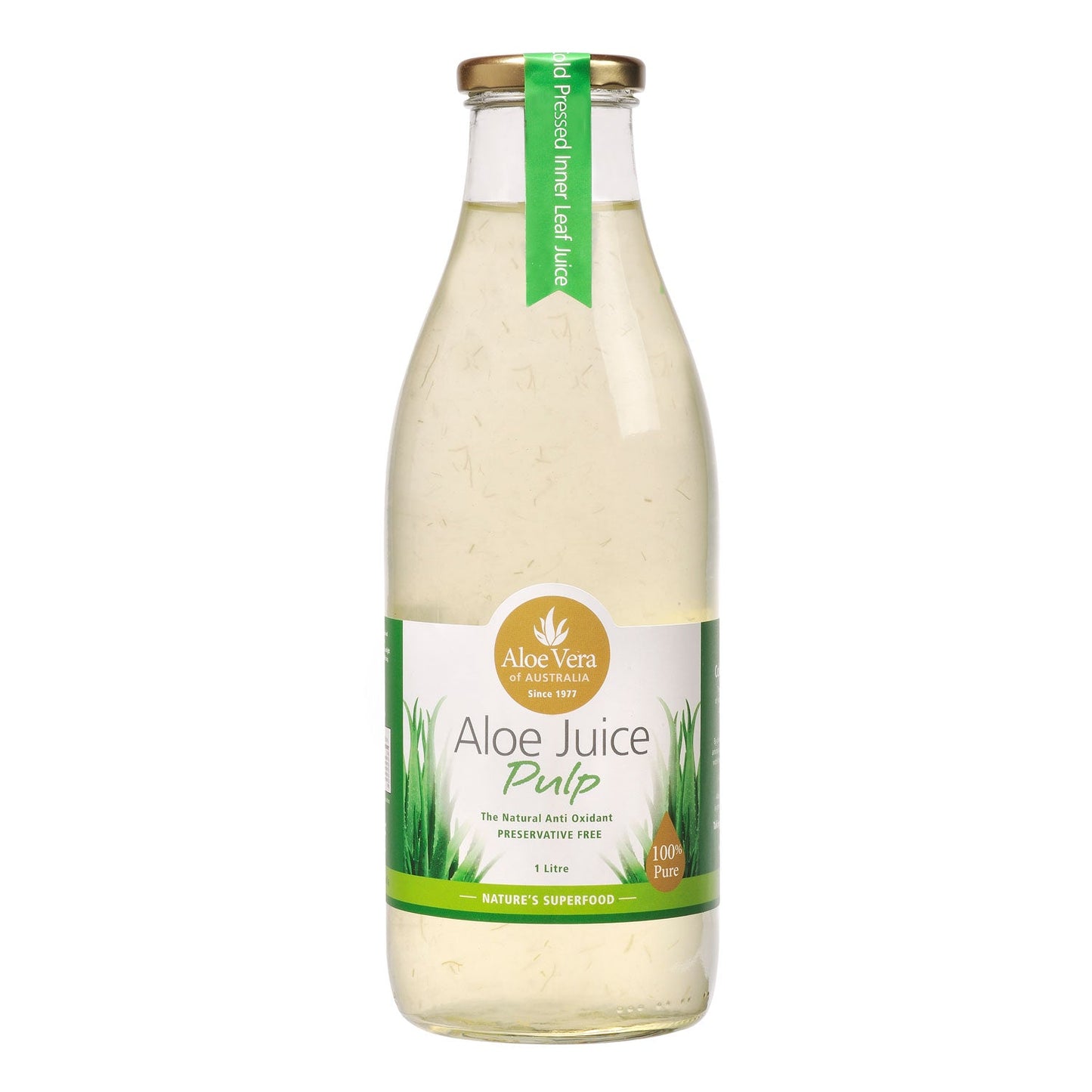ALOE VERA OF AUSTRALIA Aloe Juice Pulp 1L - L'Organic
