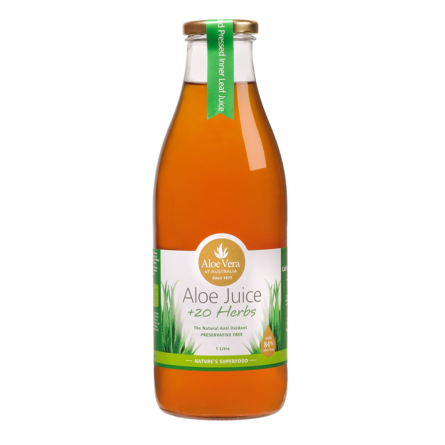 ALOE VERA OF AUSTRALIA Aloe Juice + 20 Herbs 1L - L'Organic