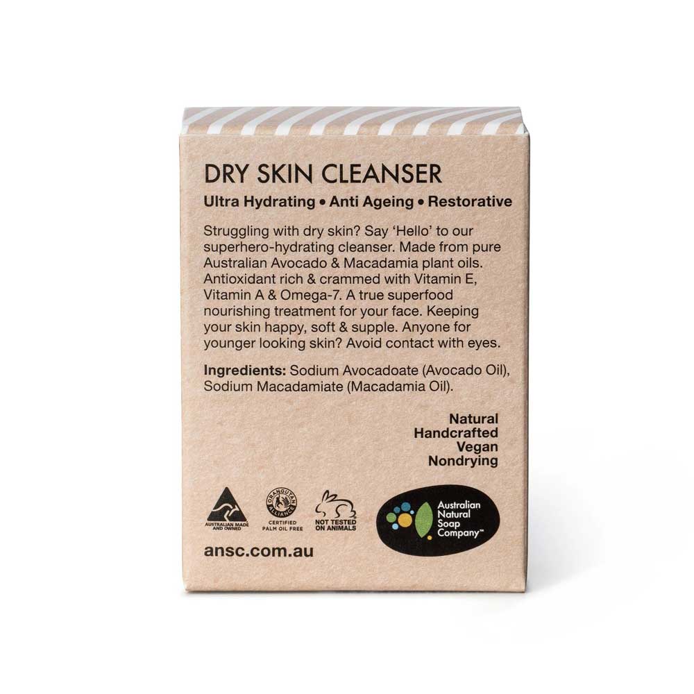 ANSC Dry Skin Facial Cleanser Avocado & Macadamia Oils - 100g - L'Organic