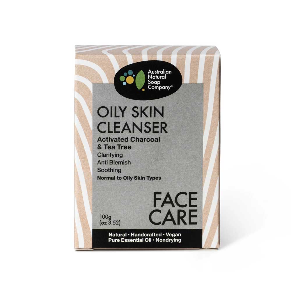 ANSC Oily Skin Facial Cleanser Activated Charcoal & Tea Tree - 100g - L'Organic