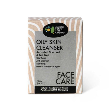 ANSC Oily Skin Facial Cleanser Activated Charcoal & Tea Tree - 100g - L'Organic
