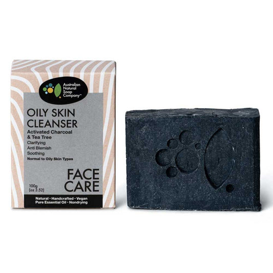 ANSC Oily Skin Facial Cleanser Activated Charcoal & Tea Tree - 100g - L'Organic