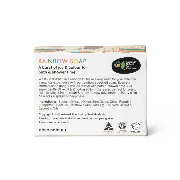 ANSC Rainbow Soap for Kids - 2 x 50g - L'Organic