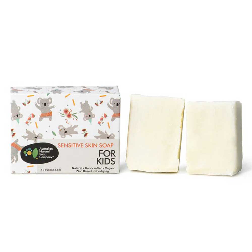 ANSC Sensitive Skin Soap For Kids - 2 x 50g - L'Organic