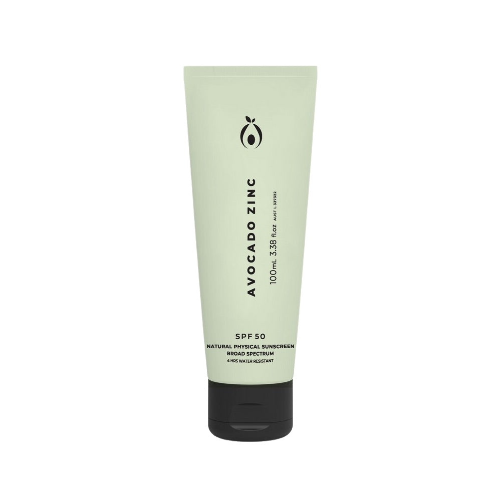 Avocado Zinc SPF50 Natural Physical Sunscreen - 100ml - L'Organic