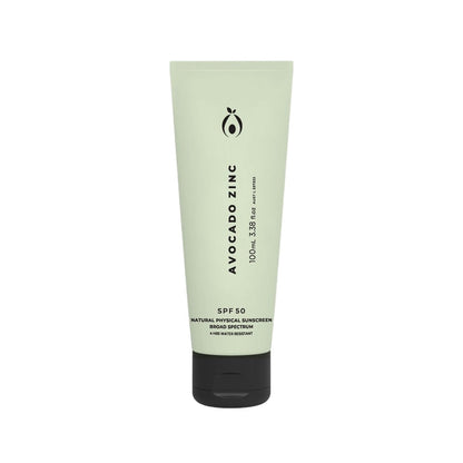 Avocado Zinc SPF50 Natural Physical Sunscreen - 100ml - L'Organic