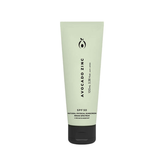 Avocado Zinc SPF50 Natural Physical Sunscreen - 100ml - L'Organic