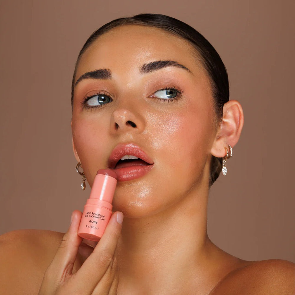 Avocado Zinc SPF50 Natural Lip & Cheek Tint - Rose 9g - L'Organic