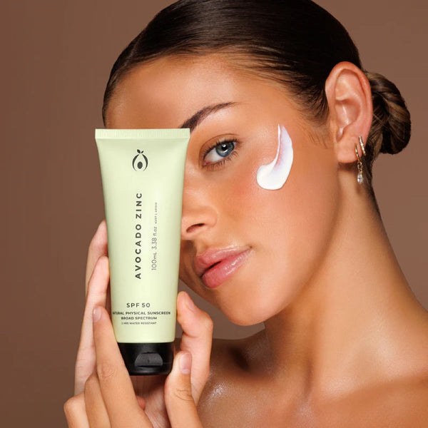 Avocado Zinc SPF50 Natural Physical Sunscreen - 100ml - L'Organic