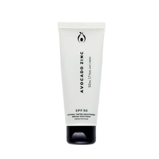Avocado Zinc SPF50 Natural Tinted Moisturiser Light 50ml - L'Organic