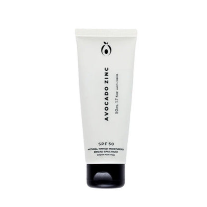 Avocado Zinc SPF50 Natural Tinted Moisturiser Light - Medium 50ml - L'Organic