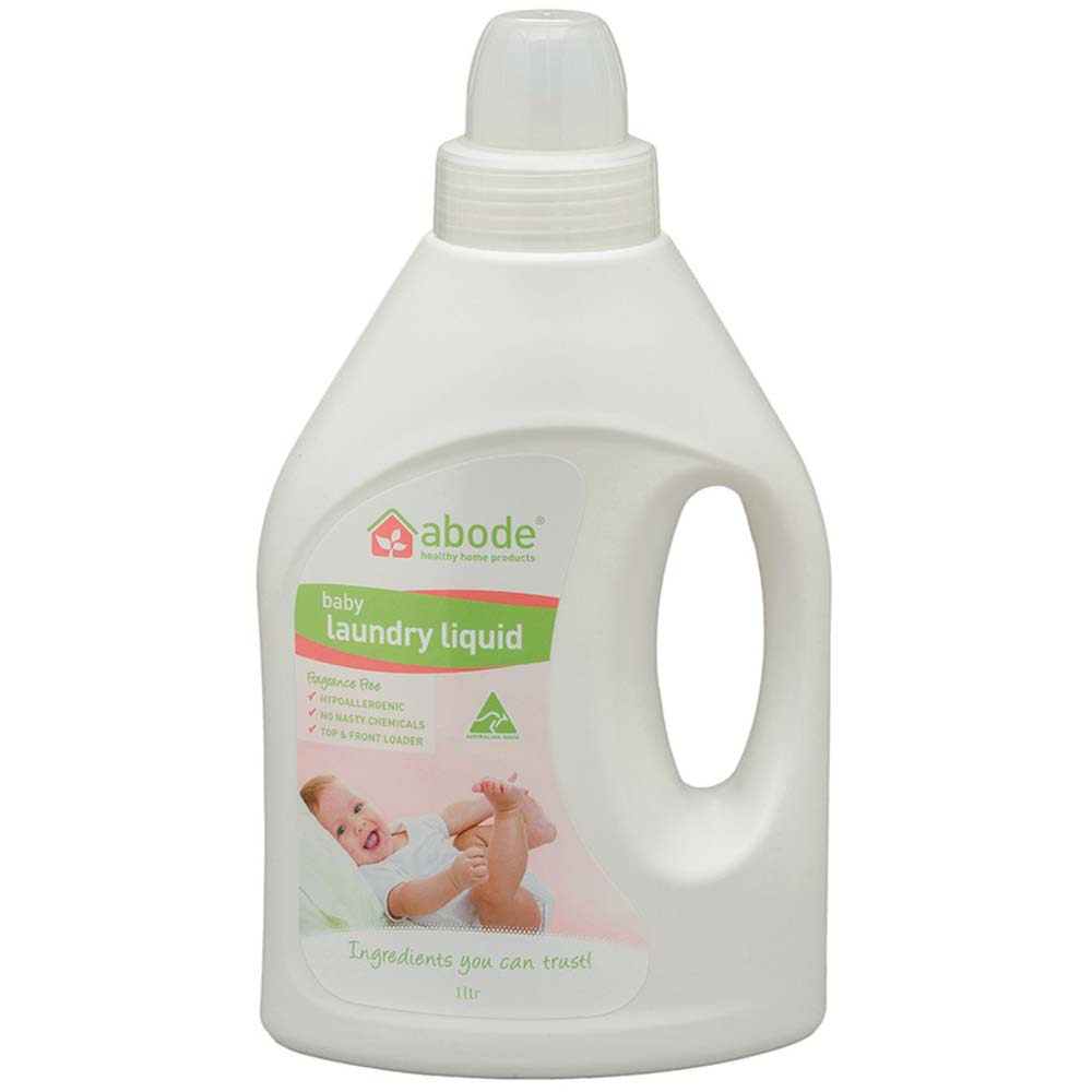 Abode Laundry Liquid - Baby - Fragrance Free - 1 Litre