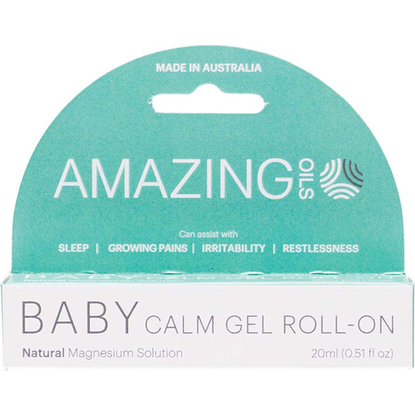 Amazing Oils Magnesium Baby Calm Gel Roll On - 20ml