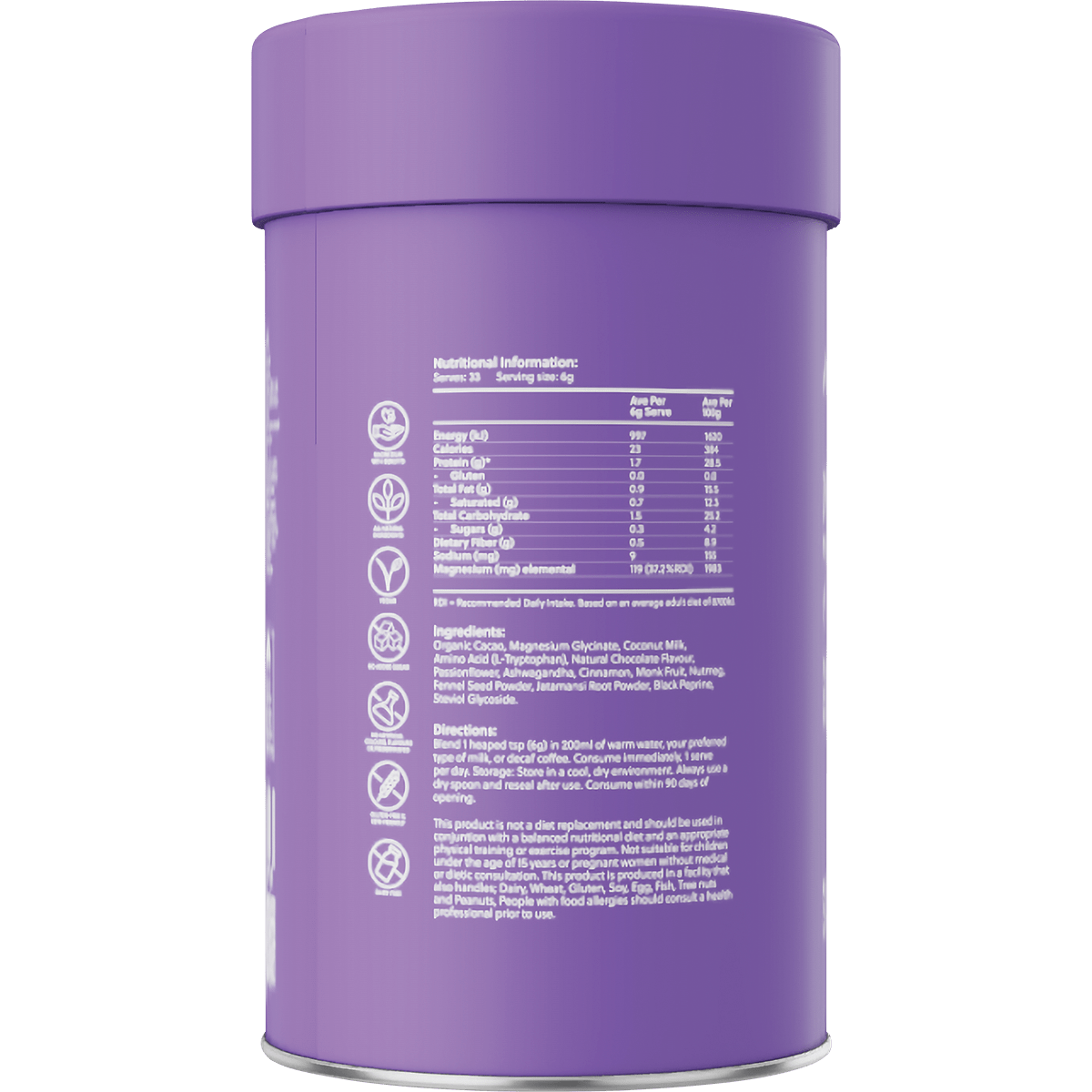 Amazing You Magnesium Nightly Wellness Drink Cacao & Chai - 200g - L'Organic