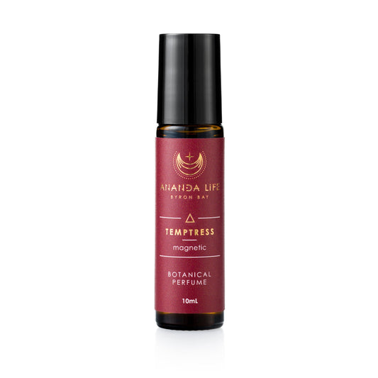 Temptress natural botanical perfume oil roller jasmine vanilla amber fragrance – Ananda Life