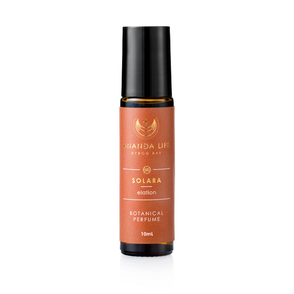 Solara natural botanical perfume oil roller citrus floral fragrance – Ananda Life