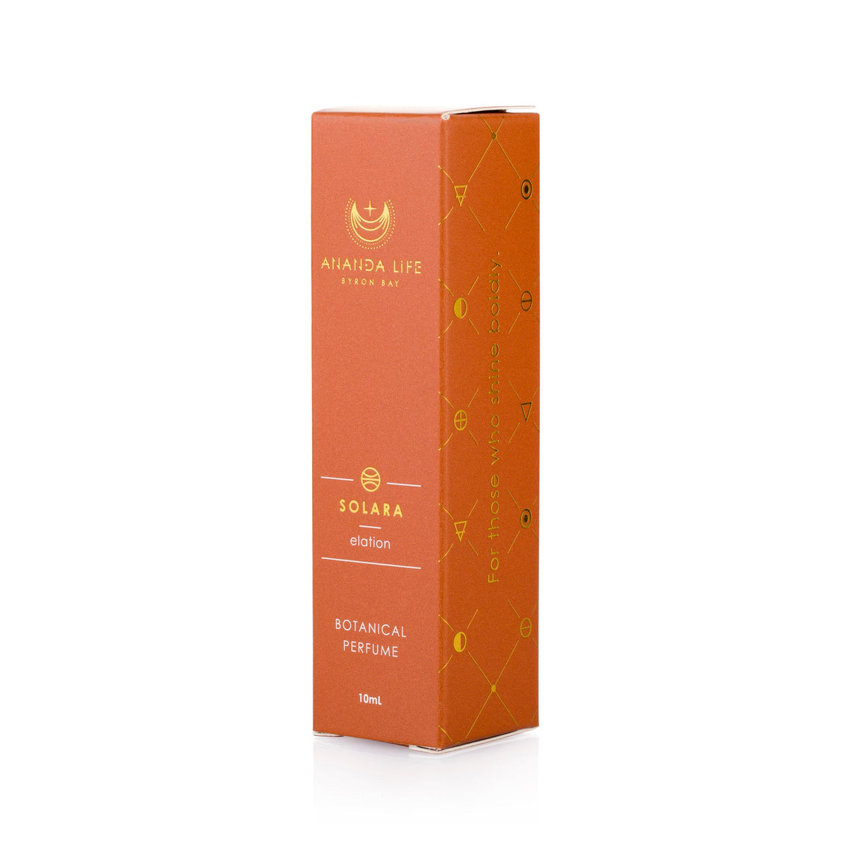 Solara botanical perfume oil roller with luxury perfume box packaging