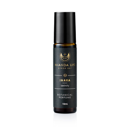Inara natural botanical perfume oil roller amber vanilla fragrance – Ananda Life