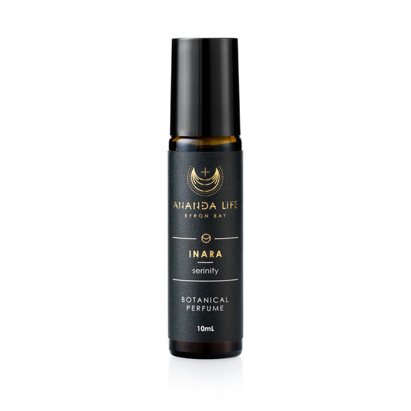 Inara natural botanical perfume oil roller amber vanilla fragrance – Ananda Life