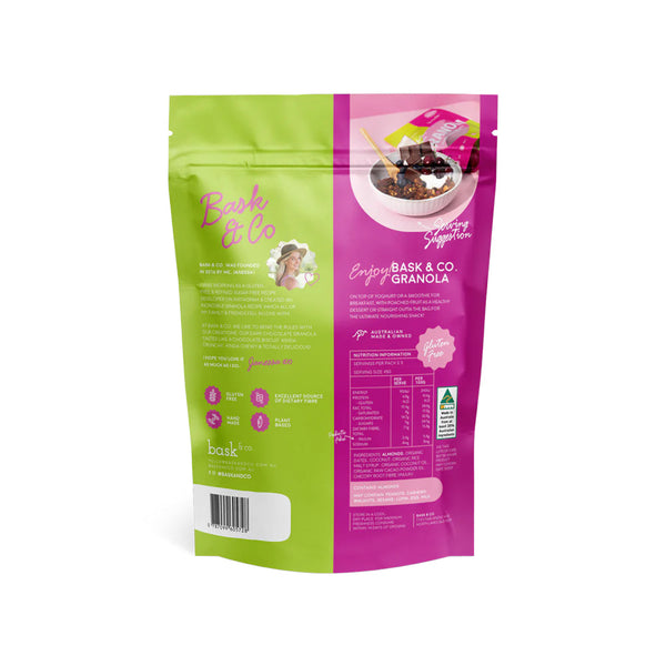 Bask & Co Gluten Free Granola Clusters Dark Chocolate - 250g - L'Organic
