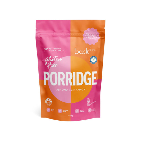 Bask and Co Gluten Free Porridge Almond & Cinnamon - 400g - L'Organic