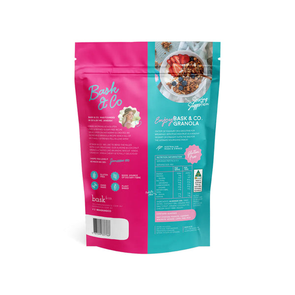 Bask & Co Gluten Free Granola Clusters Almond & Coconut - 250g - L'Organic