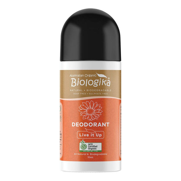 BIOLOGIKA Organic Deodorant Roll On Live It Up - 70ml - L'Organic