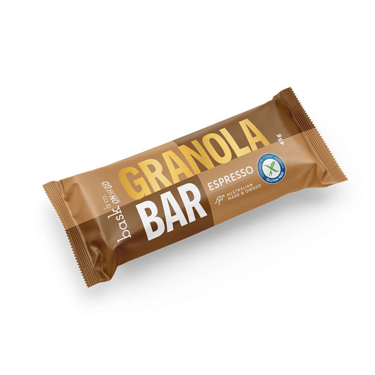 Bask and Co Espresso Granola Bars - 12x45g - L'Organic
