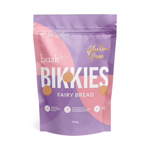 Bask and Co Gluten Free Bikkies Fairy Bread - 150g - L'Organic