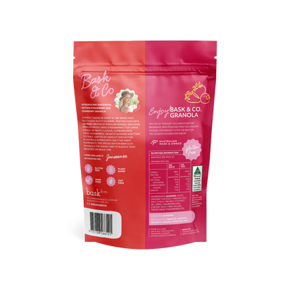 Bask and Co Gluten Free Granola Clusters Strawberry & Cranberry - 250g - L'Organic