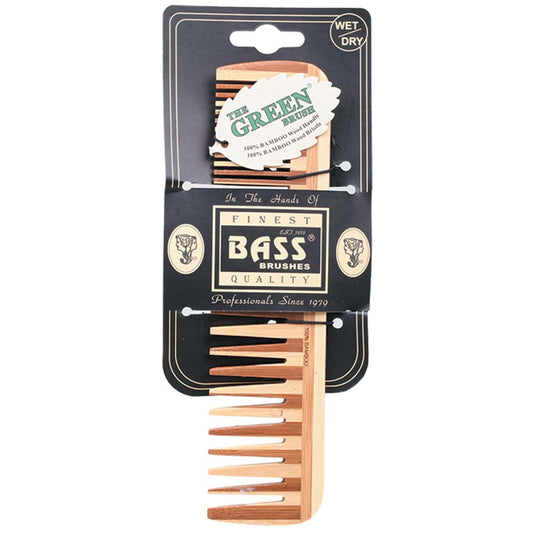 Bass Brushes Bamboo Comb Fine/Medium Wide