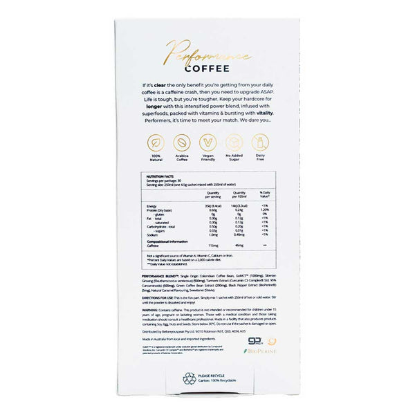 Before You Speak Performance Coffee Caramel - 4.5g x 30 Pack