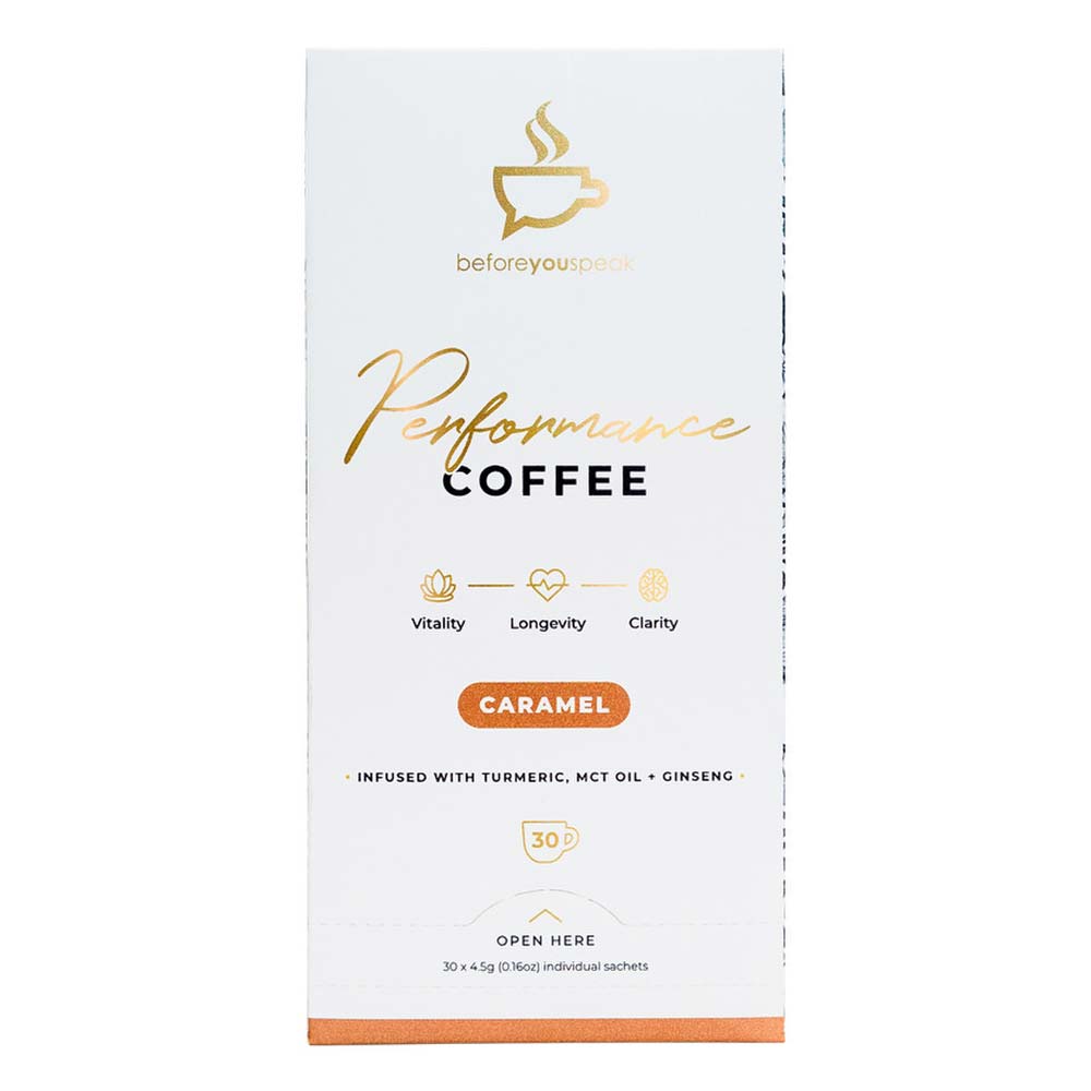 Before You Speak Performance Coffee Caramel - 4.5g x 30 Pack