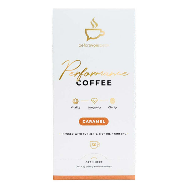 Before You Speak Performance Coffee Caramel - 4.5g x 30 Pack