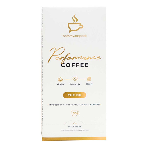 Before You Speak Performance Coffee The OG - 4.5g x 30 Pack