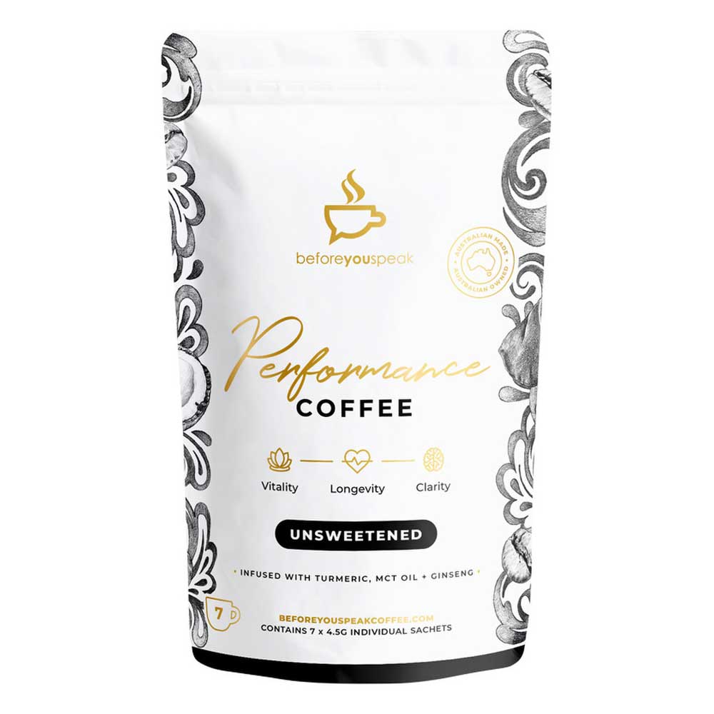 Before You Speak Performance Coffee Unsweetened - 4.5g x 7 Pack