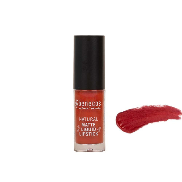 Benecos Matte Liquid Lipstick Trust in Rust - 5ml