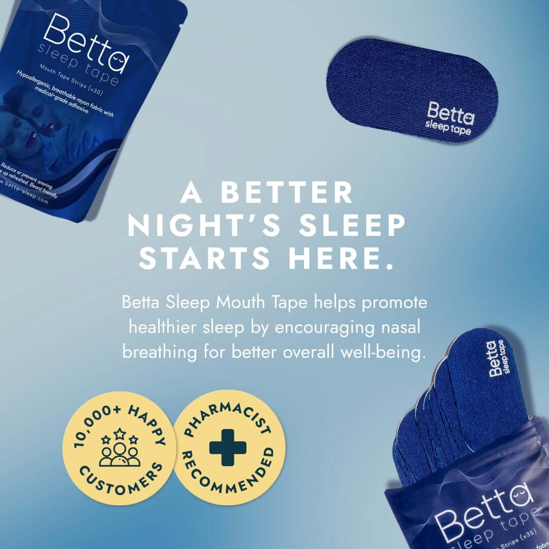 Betta sleep package overlay with benefits